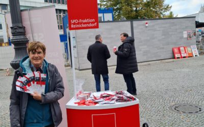 SPD-Fraktion beim Infostand in Tegel